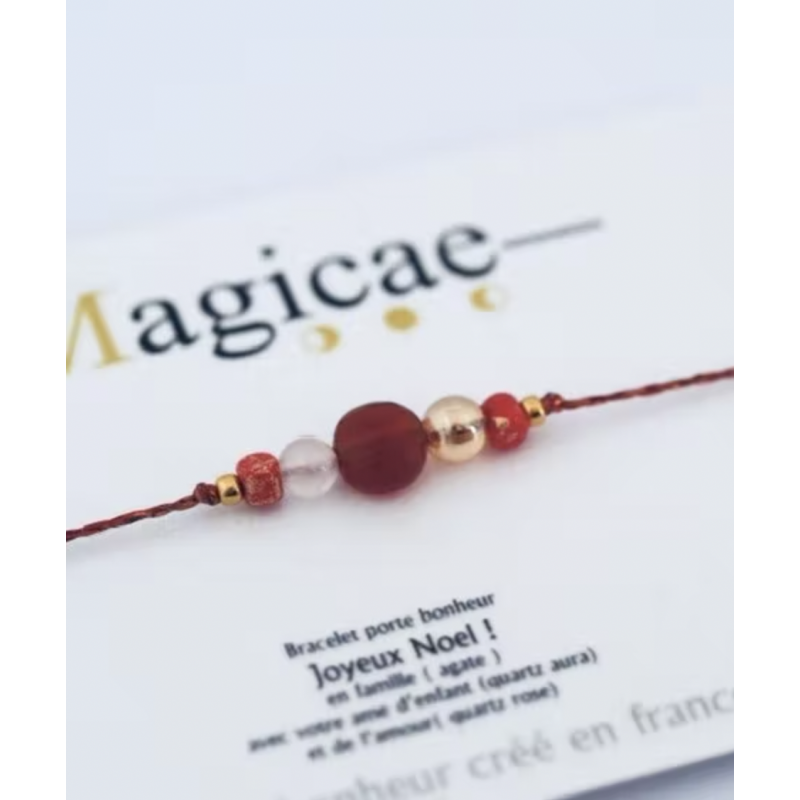 Bracelet porte bonheur joyeux noel collection fête