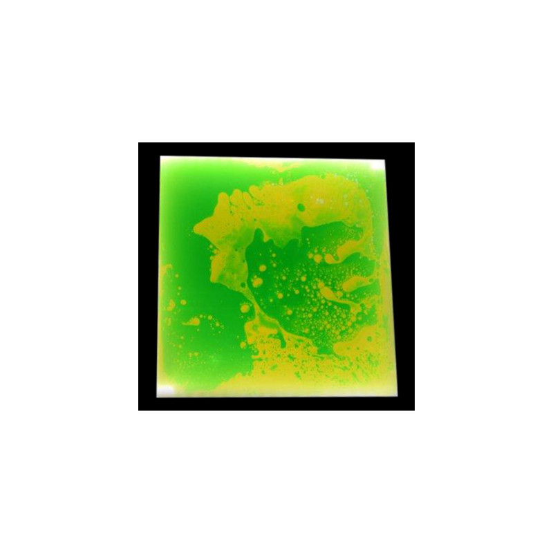 dalle sensorielle liquide lumineuse – vert et jaune