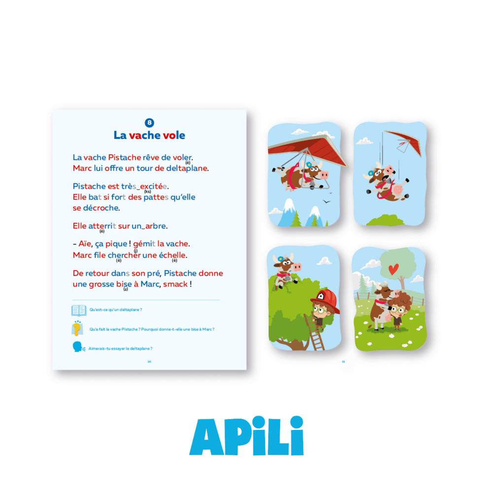 Livre de 24 textes progressifs Apili