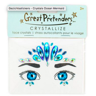 Face Crystals Ocean Mermaid - GREAT PRETENDERS