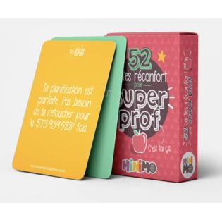 52 cartes réconfort pour super prof - MINIMO