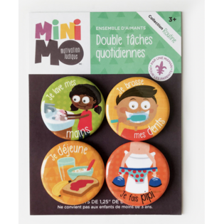 Double tâches quotidiennes (4 aimants) - MINIMO