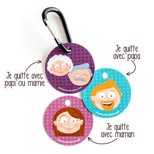 Aide-mémoire Retour à la maison 8 pastilles + 1 mousqueton- MINIMO