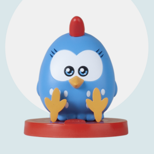 Faba Figurine - POULETTE PETIT POIS