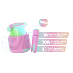 RETROKS-80 KARAOKE - ENCEINTE ROSE - MOB