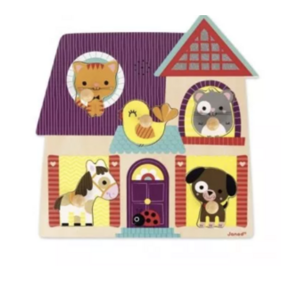 Puzzle musical mes petits compagnons - JANOD