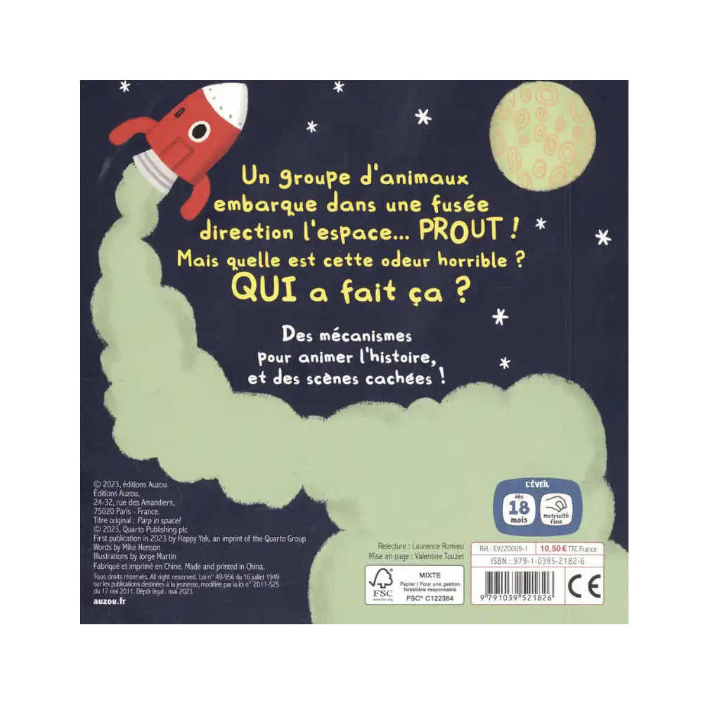 Prout dans l'espace - AUZOU