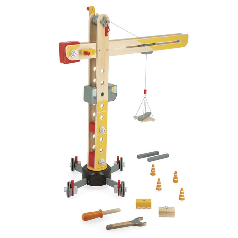 Brico'Kids - Grande Grue en bois - Janod