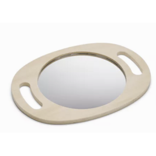 Tickit -  Miroir à main pour enfants avec poignées ergonomiques en bois de bouleau et acrylique