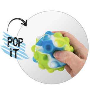 TRENDHAUS -Balle pop-it anti stress, 2 modèles assortis