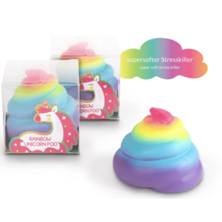 TRENDHAUS - caca licorne Arc-en-ciel  : Anti-Stress