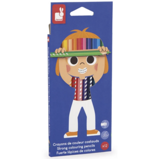 Crayons de couleur Costauds x12 - Janod