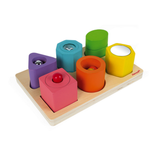 Puzzle 6 cubes sensoriels - JANOD
