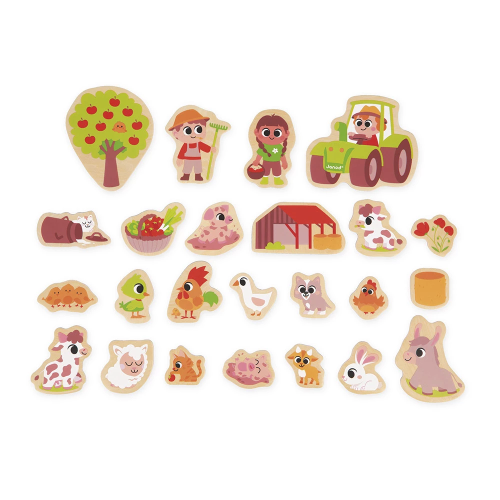 Magnets Ferme 24 pièces - Janod
