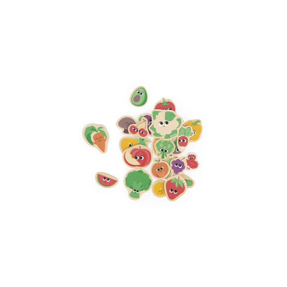 Magnets Fruits et Légumes 24 pièces - Janod
