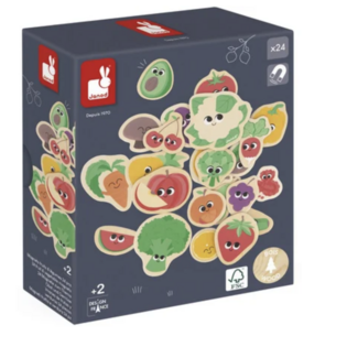 Magnets Fruits et Légumes 24 pièces - Janod