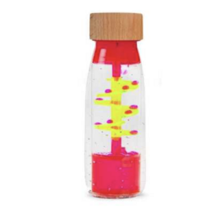Bouteille sensorielle Move Spirale rose - Petit Boum