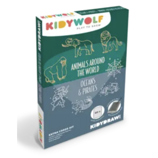 Recharge Kidydraw - Mini animaux du monde entier et océans & pirates - Kidywolf