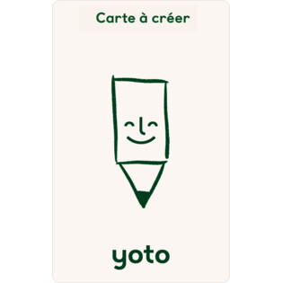 Cartes à créer - Vierges - à l'unité - Yoto