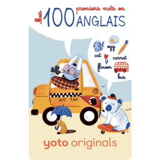 Carte - Mes 100 premiers mots en Anglais  - Yoto