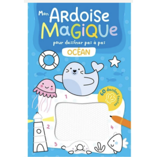 Mon ardoise magique pour dessiner pas à pas l'océan - La Ferme - 123 soleil