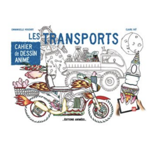 BLINK BOOK - Cahier de dessin animé - Les Transports