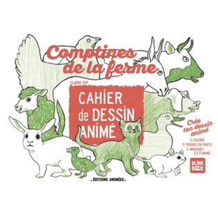 BLINK BOOK - Cahier de dessin animé - Comptines de la ferme