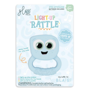 GLO PALS - Hochet sensoriel lumineux - Blair Bleu