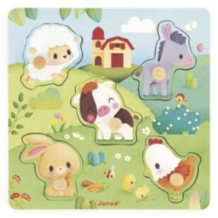 Janod Puzzle tactile Ferme - Janod