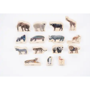 Tickit - Blocs de bois Tickit avec animaux sauvages