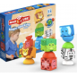 Geomag Magicube Empilage Safari 10-delig | Jeux magnétiques | 1-5 ans