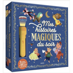 Mes histoires magiques du soir. 3 contes classiques et 24 images à projeter - AUZOU