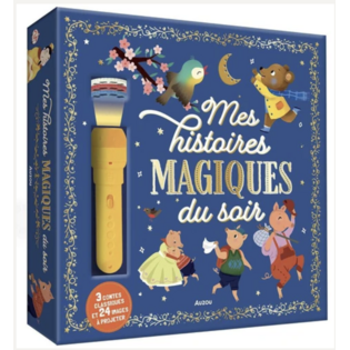 Mes histoires magiques du soir. 3 contes classiques et 24 images à projeter - AUZOU