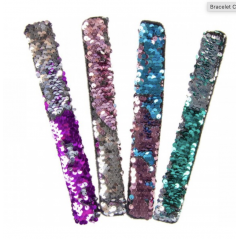 Bracelet Clap Sequin Réversible