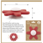 SILICONE : PÉTALOUNE 6P - ROUGE