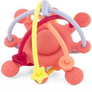 SILICONE : ANNEAU DE DENTITION ÉTOILE ROUGE BRIQUE - Ulysse