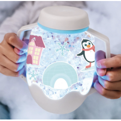GLO PALS - DIY Sensory Play Jar  - Merveille d'hiver Thème