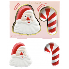 COFFRET DE 2 BOMBES DE BAIN PERE NOEL & SUCRE D'ORGE - INUWET