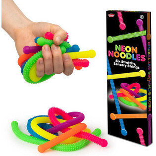 Spaghettis multicolores texturés
