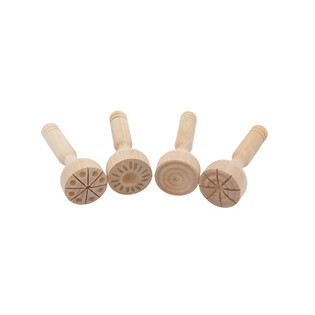 Tampon en bois à motif-  à la pièce