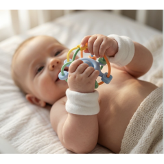 SILICONE : ANNEAU DE DENTITION ÉTOILE : LILAS