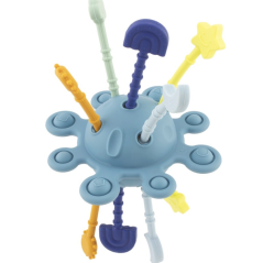 SILICONE - JOUET D'ÉVEIL LUNE : BLEUE -Ulysse