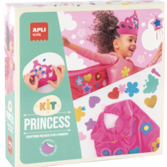 Apli Kids – Kit de bricolage Princesse – dès 3 ans – avec cape, diadème, bâton en bois