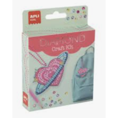 Apli Kids – PORTE CLES DIAMOND ASSORTIS - coeur