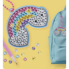 Apli Kids – PORTE CLES DIAMOND ASSORTIS - ARC-EN-CIEL