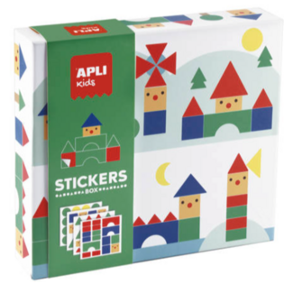 Apli Kids – jeu de gommettes - villages géométriques