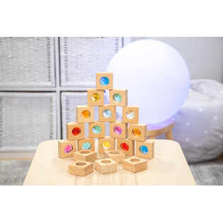 Blocs kaléidoscope en bois -  Tickit