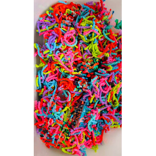 🌈 Mix Sensoriel – vers magique couleur unie aléatoire 150gr 🌈