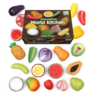 World Kitchen – Pierres de jeu sensoriel 20 pièces