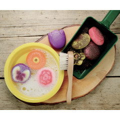 Fleurs – Pierres de jeu sensoriel - 8 pièces